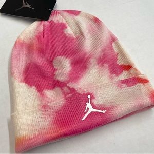 New! Girls Nike Jordan cuffed beanie hat pink size 8/20